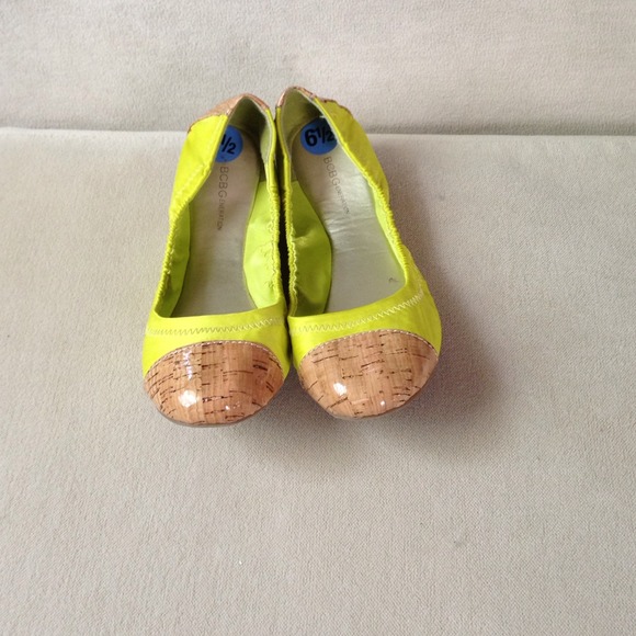 BCBG Yellow flats