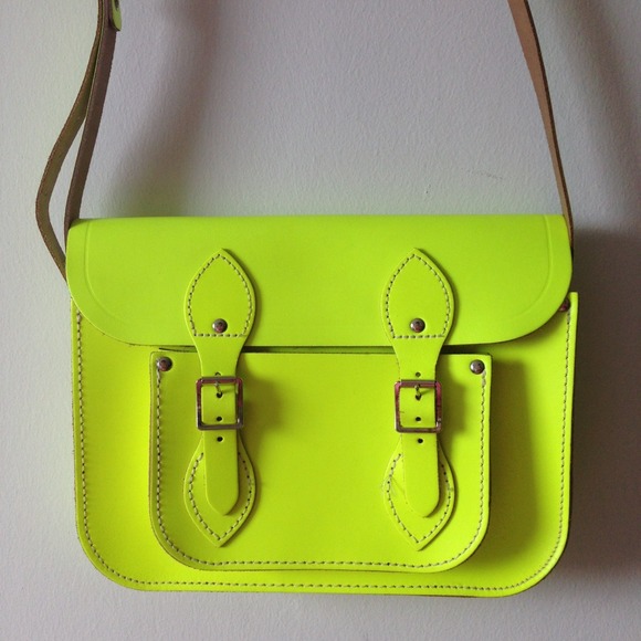The Cambridge Satchel Company Handbags - 🎉SOLD🎉 Neon Yellow Cambridge Satchel- The Fluoro