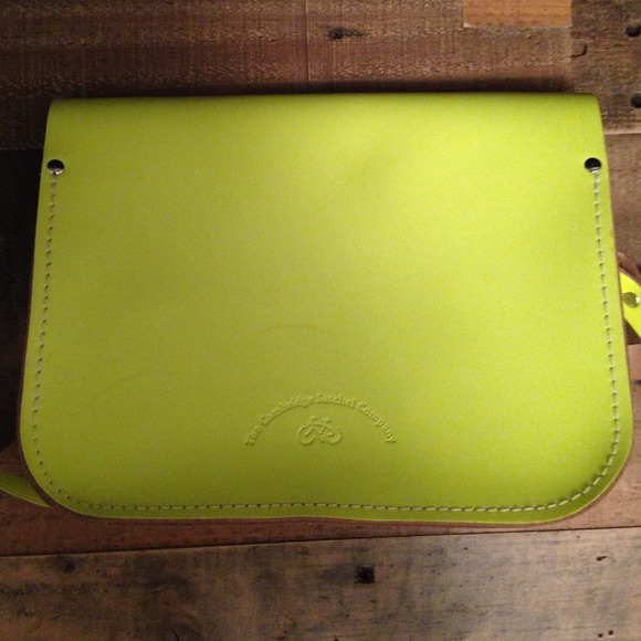 🎉SOLD🎉 Neon Yellow Cambridge Satchel- The Fluoro - Picture 3 of 4