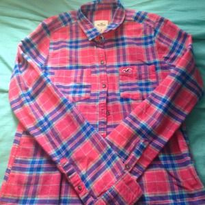 Hollister Never-Worn Plaid Button Down Shirt.