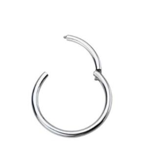 Silver nose ring 16g