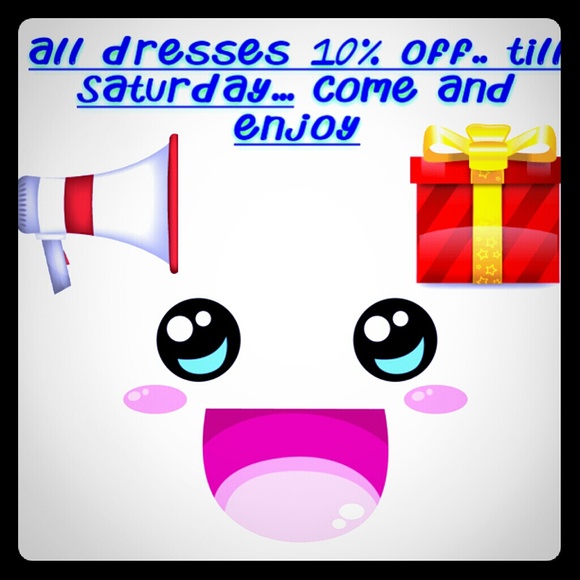 All bebe dresses 10% off