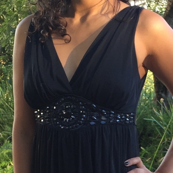 Black "Greek Goddess" like dress - Picture 2 of 4