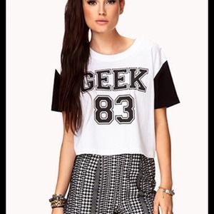 Geek crop top