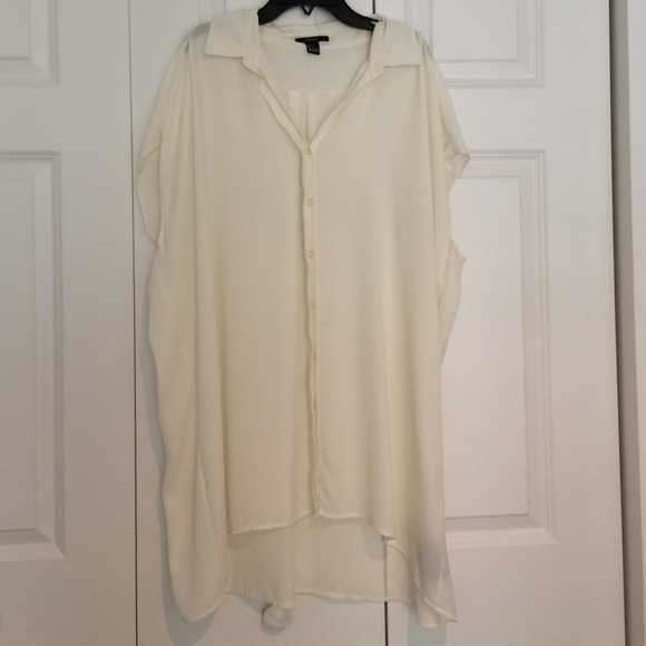 Forever 21 Tops - SOLD SOLD  FOREVER 21 Off White High Low Blouse