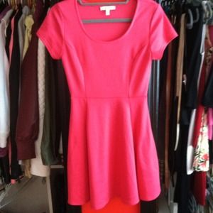 Hot Pink Skater Dress