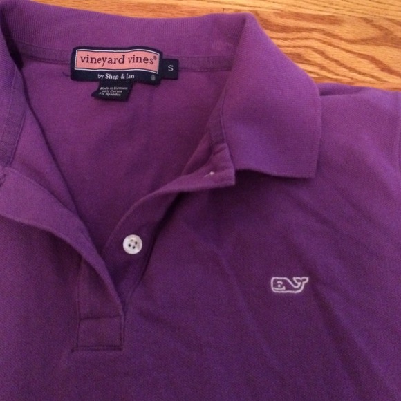 Purple vineyard vines polo