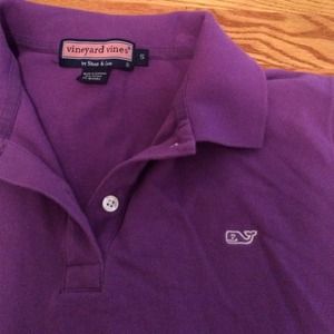 Purple vineyard vines polo