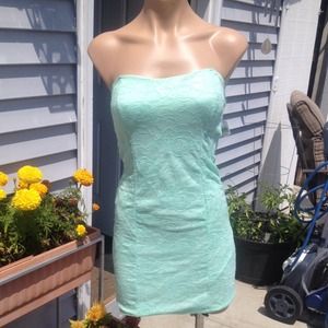 PERFECT Light Mint Green Strapless Event Dress XS