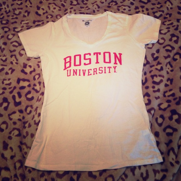 Boston University v-neck tee