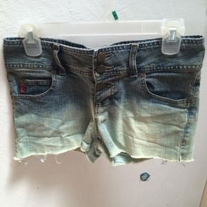 High Waisted Ombré Shorts