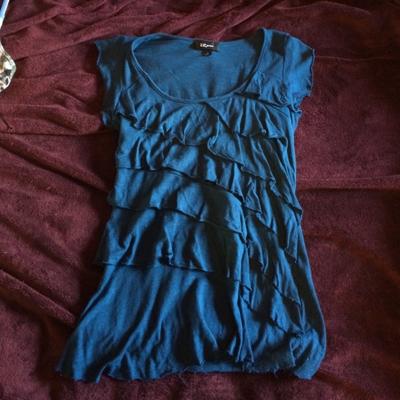 ✨Dark Teal Ruffle Top✨