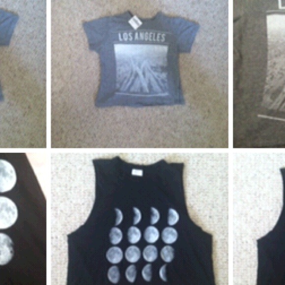 BUNDLE Moon Tank and Los Angeles Crop top BRANDY