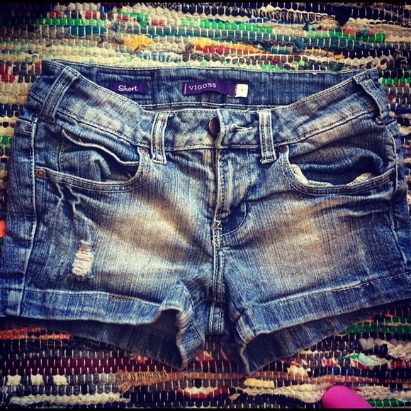 Denim shorts