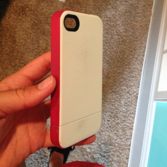 SOLD -- Pink and white iPhone 4/4s case - Picture 1 of 4