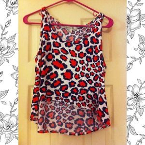 Leopard shirt HIGH LOW