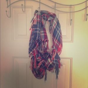 Red, White & Blue scarf/shawl