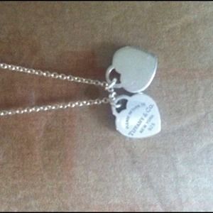 Tiffany double heart necklace