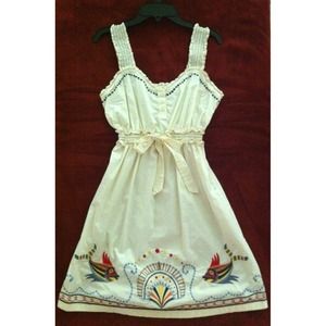 SOLD // Anthropologie Embroidered Seaworld Dress