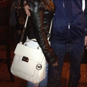 Off white leather Michael kors satchel