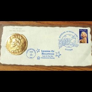 Marilyn Monroe 32 Stamp w/Envelope Caesars Tahoe
