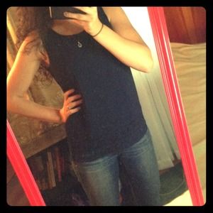 Dark blue spring/ summer top