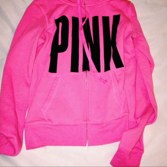 VS PINK scoop neck zip up