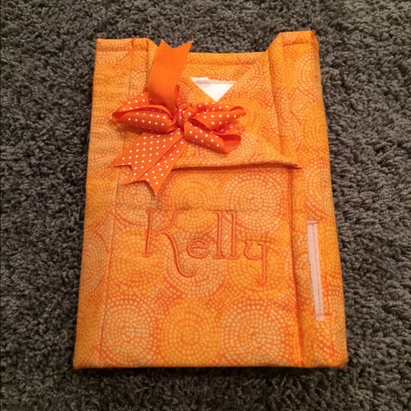 Note pad holder.  Handmade