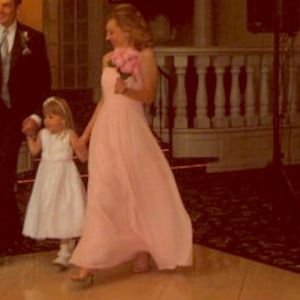 Pale Pink Sweetheart Bridesmaid Prom Dress