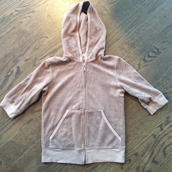 Juicy Couture 3/4 terry zip up hoodie sz M