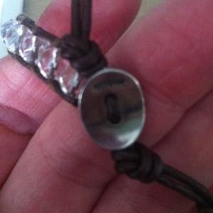 Chan luu clear crystal bead bracelet