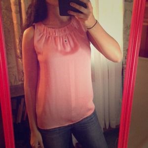 Pink peach blouse