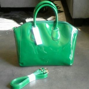 SOLD - Gorgeous Kelly green tote handbag purse