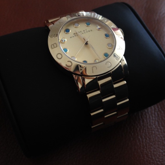 Gold \'Amy\' Marc Jacobs watch