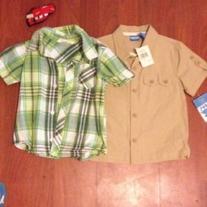 Boys short sleeve button ups