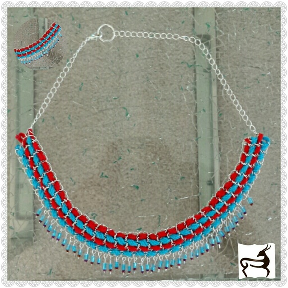 My American braided chains necklace.