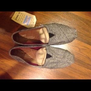 Toms shoes. Tweed sparkle. Size 7