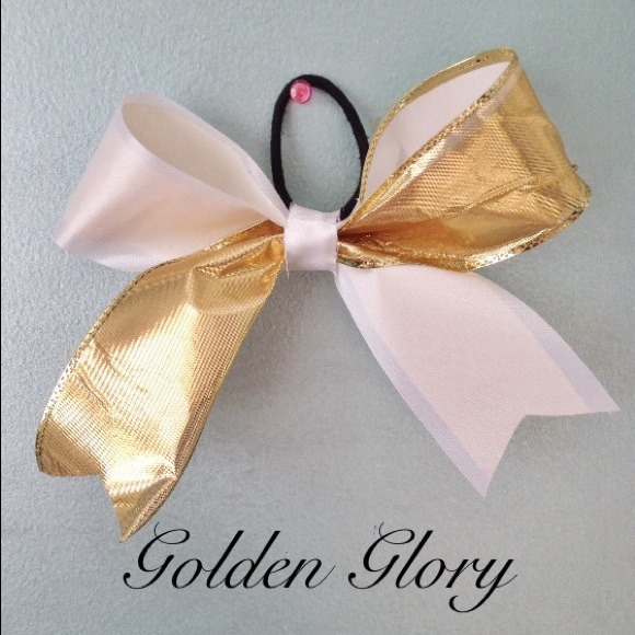Golden Glory Cheer Bow