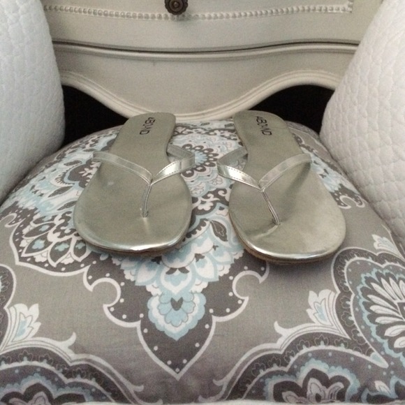 Silver sandals