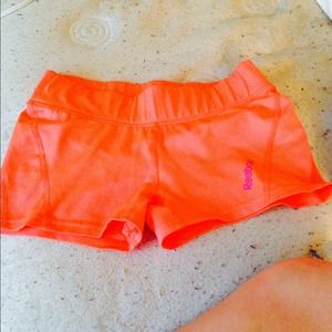 Orange reebok spandex