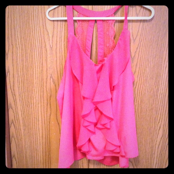 Lauren Conrad Hot Pink Tank