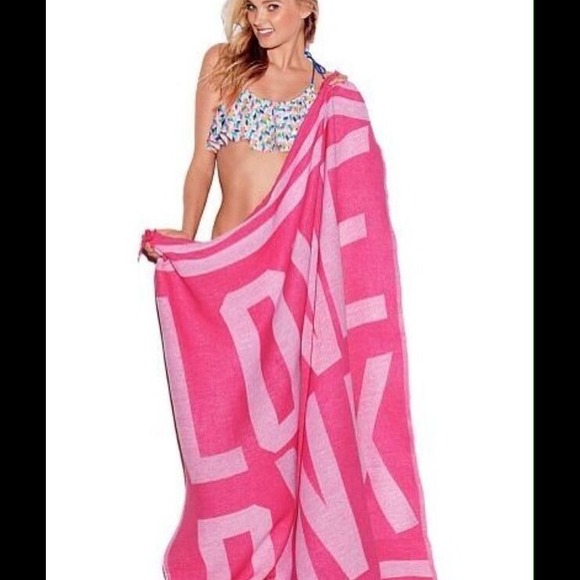 Sold——-NWT Victoria Secret PINK 2014 Beach Blanket - Picture 1 of 4