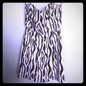Sequin zebra dress - ASOS
