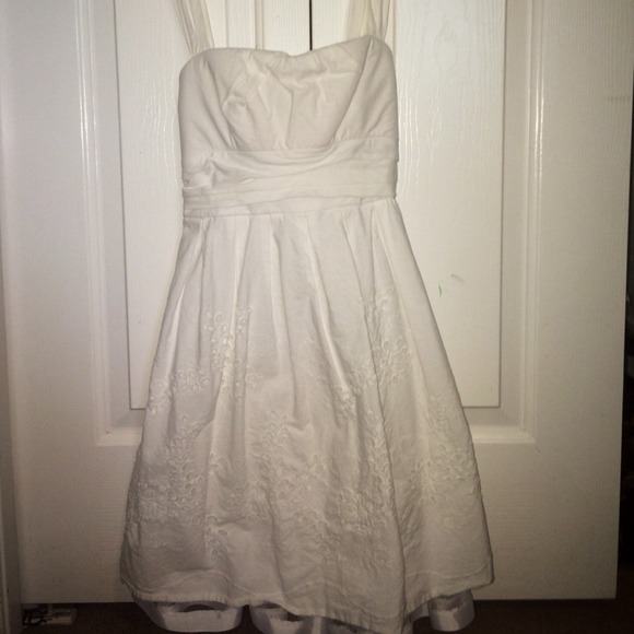 White eyelet City Studio summer dress