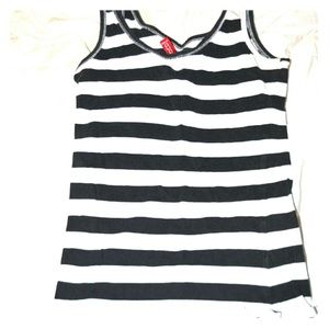 H&M Olive Green- striped tank H&M Olive Green- striped tank