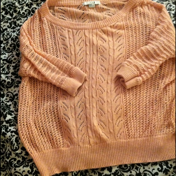 Pink knit sweater