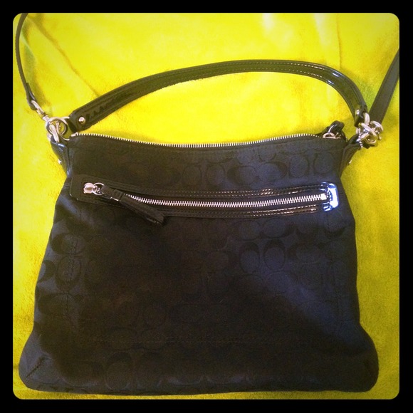 Black coach crossbody bag