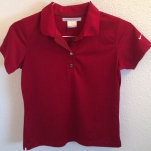 Maroon Nike Dry Fit Golf Polo ⛳👍