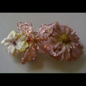 Embellished barrette handmade
