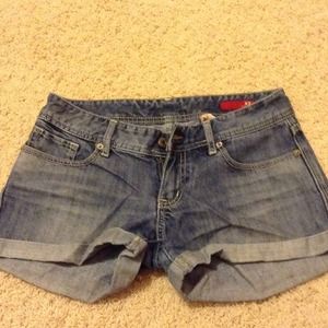 Express X2 denim shorts